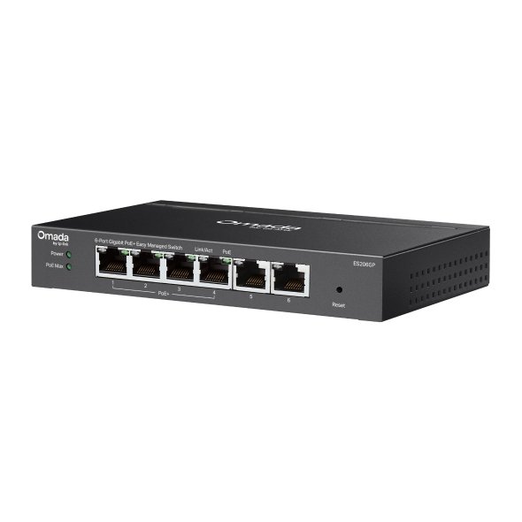 TP-Link ES206GP V2 6-Port Gigabit Easy Managed Switch with 4-Port PoE+ - Image 3