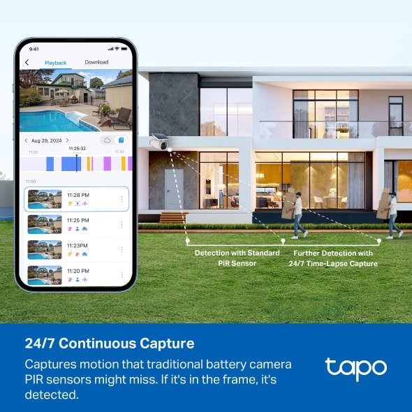 Tapo C465 Battery-Powered Security Camera with Built-In Solar Panel - Image 7