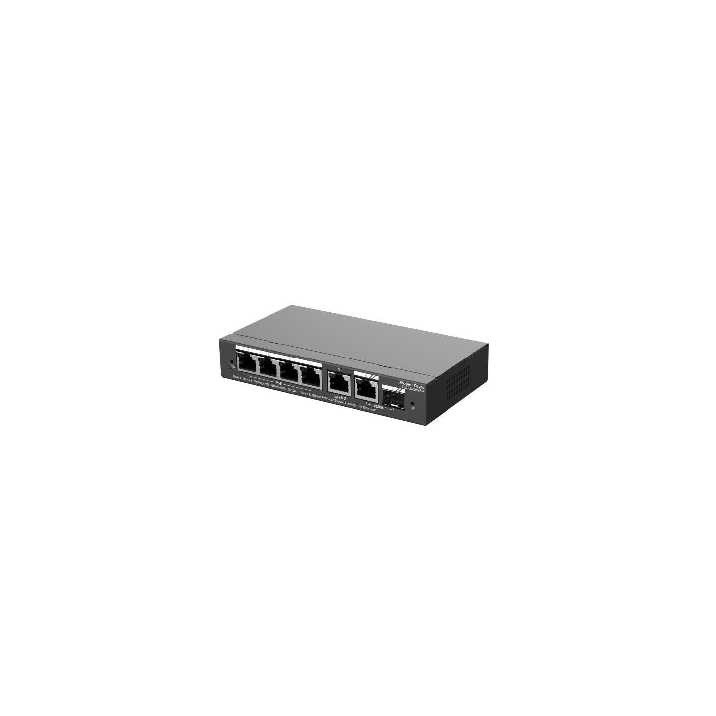 RG-ES206GS-P, 6-Port Gigabit Smart Cloud Managed PoE Switch - Image 4