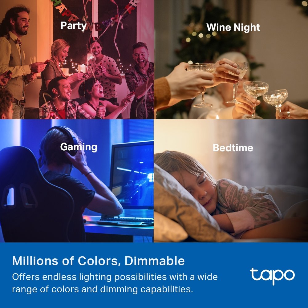 Tapo L535E Smart WiFi Light Bulb, Multicolor - Image 4